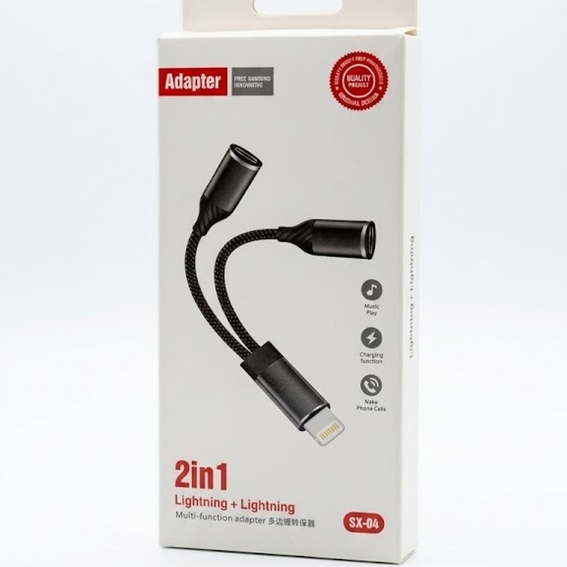 Adapter Iphone/Som 2 In 1